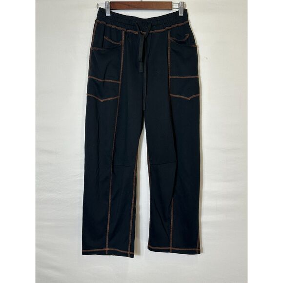 Source Unknown Pants - Women's Drawstring Wide Leg Lounge Casual Sweatpants Drawstring Waist Size M